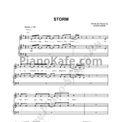 Ноты Lifehouse - Storm