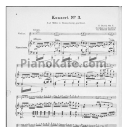 Ноты Ф. Давид - Концерт для скрипки №3 (Op. 17) - предпросмотр