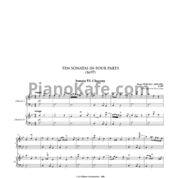 Ноты Генри Пёрселл - Соната в четырех частях №6 соль минор (Z 807) - предпросмотр