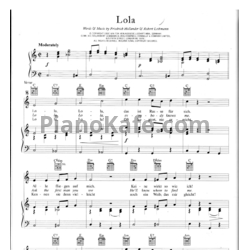 Ноты Marlene Dietrich - Lola - предпросмотр