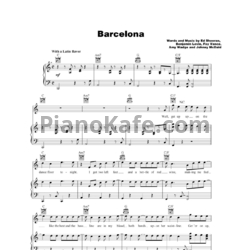 Ноты Ed Sheeran - Barcelona - предпросмотр