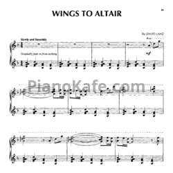 Ноты David Lanz - Wings to altair - предпросмотр