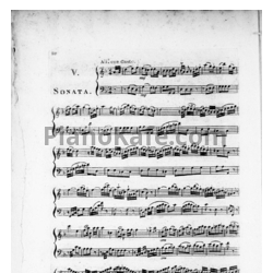 Ноты Франсуа Девьен - Соната для гобоя и бассо сонтинуо ре минор (Op.70 №2). Клавир - предпросмотр