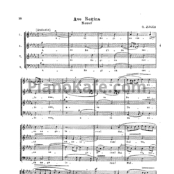 Ноты О. Лассо - Ave Regina (Мотет) - предпросмотр
