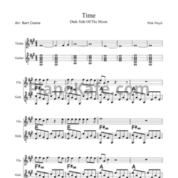 Ноты Pink Floyd - Time - предпросмотр