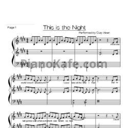Ноты Clay Aiken - This is the night