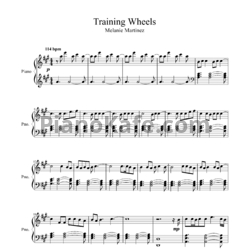 Ноты Melanie Martinez - Training wheels - предпросмотр