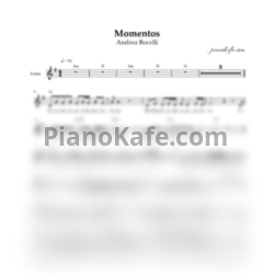 Ноты Andrea Bocelli - Momentos (Вокальная партия)