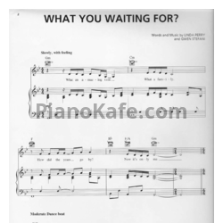 Ноты Gwen Stefani - What you waiting for? - предпросмотр