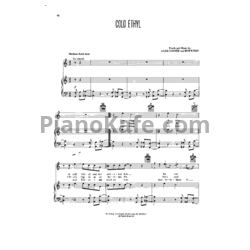 Ноты Alice Cooper - Cold Ethyl