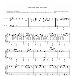 Ноты Britney Spears - Born to make you happy - предпросмотр