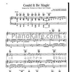 Ноты Barry Manilow - Could it be magic - предпросмотр