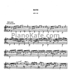 Ноты И. Бах - Сюита c-moll для лютни или клавира (BWV 997) - предпросмотр