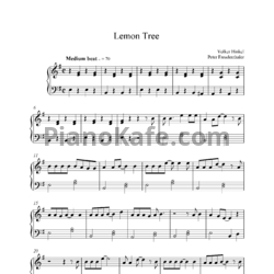 Ноты Fools Garden - Lemon tree - предпросмотр