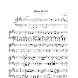 Ноты Troye Sivan feat. Ariana Grande - Dance to this - предпросмотр