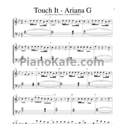 Ноты Ariana Grande - Touch it - предпросмотр