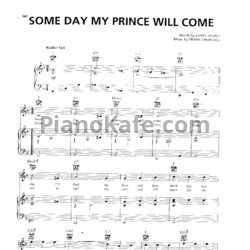 Ноты Frank Churchill - Some day my prince will come - предпросмотр