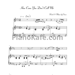 Ноты Alicia Keys - How Come You Don't Call Me