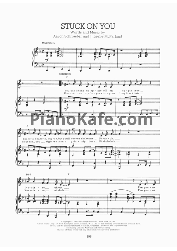 Ноты Elvis Presley - Stuck on you - PianoKafe.com
