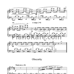 Ноты Ilya Beshevli - Obscurity - предпросмотр