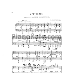 Ноты Луи Моро Готшалк - Apothéose (Op. 29) - предпросмотр