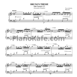 Ноты Alexandre Desplat - Bruno's theme - предпросмотр