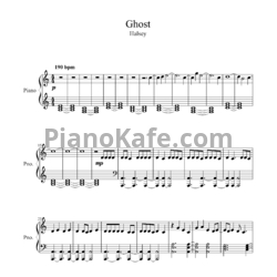 Ноты Halsey - Ghost - предпросмотр