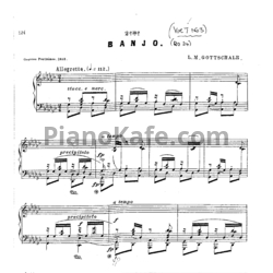Ноты Луи Моро Готшалк - Banjo №2 (Op. 82) - предпросмотр