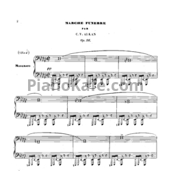 Ноты Шарль Алькан - Похоронный марш (Op. 26) - предпросмотр