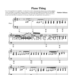 Ноты Muse - Piano thing - предпросмотр