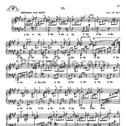 Ноты Э. Нейперт - Педальный этюд №3 (Op. 27, №3)