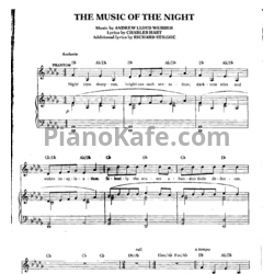 Ноты Andrew Lloyd Webber - The muisic of the night - предпросмотр
