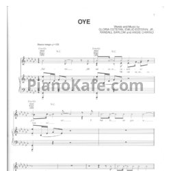 Ноты Gloria Estefan - Oye - предпросмотр