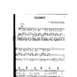 Ноты Fergie - Clumsy - предпросмотр