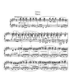 Ноты Claude Debussy - Danse - предпросмотр
