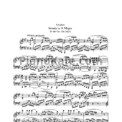Ноты Франц Шуберт - Соната ля мажор (D. 664, Op. 120) - предпросмотр