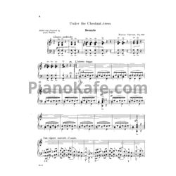 Ноты Marius Carman - Under the Chestnut-Trees (Op. 416) для фортепиано в 4 руки - предпросмотр