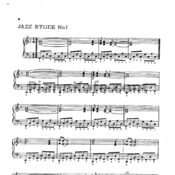 Ноты Oscar Peterson - Jazz exercises and pieces. Number 2 - предпросмотр