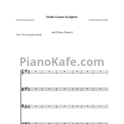 Ноты Георг Гендель - Опера "Юлий Цезарь в Египте" - предпросмотр