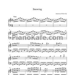 Ноты Anastasiya Perkovska - Snowing