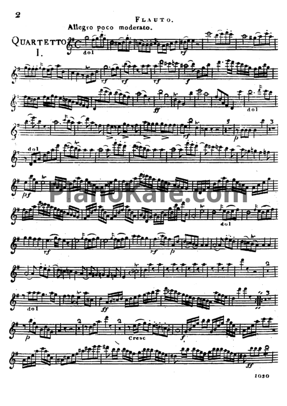 Ноты Франсуа Девьен - 3 квартета флейт (Op. 62. партии) - PianoKafe.com