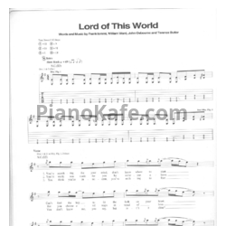 Ноты Black Sabbath - Lord of this world (Guitar tabs & Voice) - предпросмотр