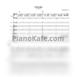 Ноты The Beatles - Yesterday (Партитура и партии) - предпросмотр