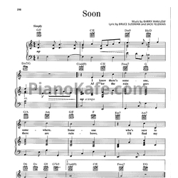 Ноты Barry Manilow - Soon - предпросмотр
