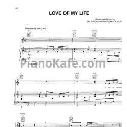 Ноты Jim Brickman - Love of my life - предпросмотр