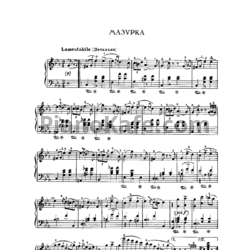 Ноты Михаил Глинка - Мазурка до-минор - предпросмотр