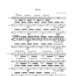 Ноты System of a Down - Darts - предпросмотр