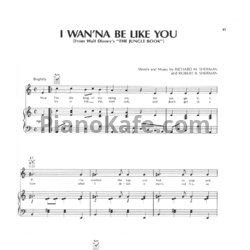 Ноты Richard M. Sherman - I wanna be like you (Версия 2) - предпросмотр