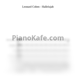 Ноты Leonard Cohen - Hallelujah (Версия 2) - предпросмотр