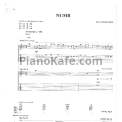 Ноты Linkin Park - Numb (Версия 3) - предпросмотр